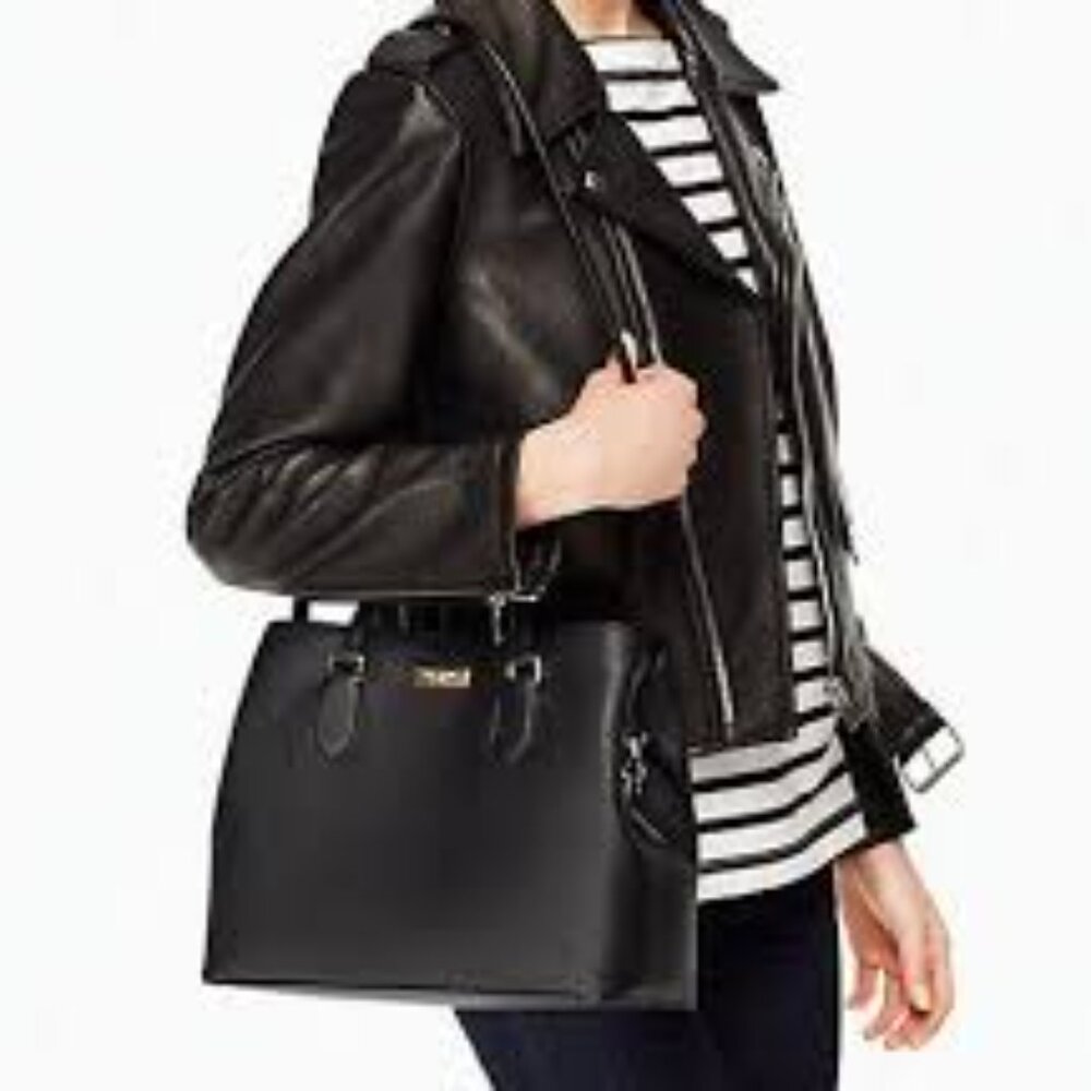 Kate Spade Evangelie Laurel Way  saffiano leather satchel purse